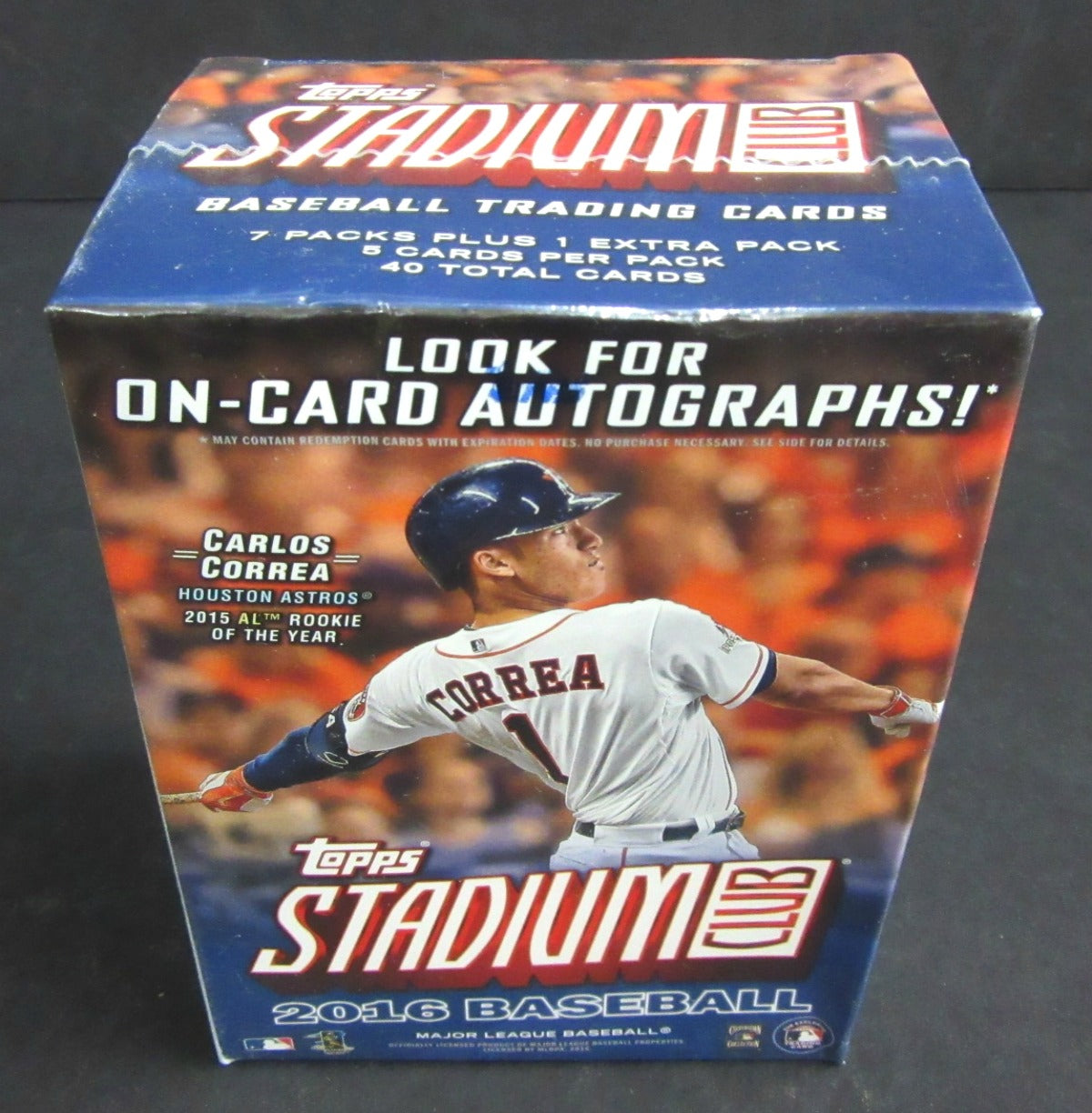 2016 Topps Stadium Club Baseball Blaster Box (8/5)