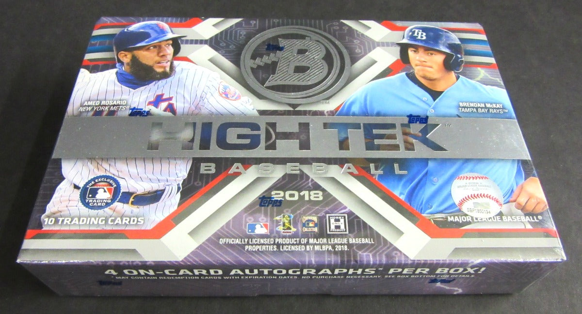 2018 Bowman High Tek Baseball Box (Hobby)