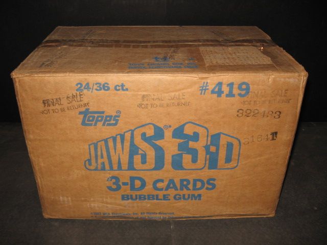 1983 Topps Jaws 3-D Case (24 Box)