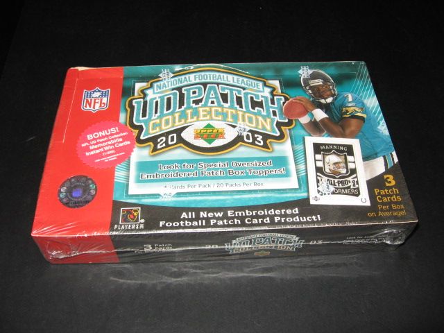 2003 Upper Deck Patch Collection Football Box (Hobby)