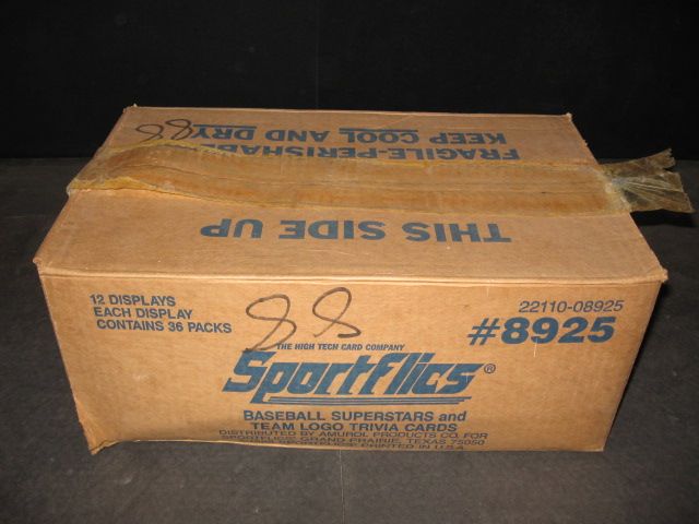 1988 Sportflics Baseball Case (12 Box) (Authenticate)