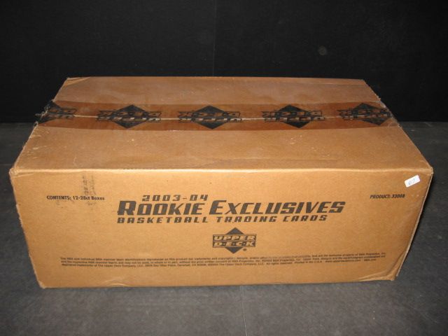 2003/04 Upper Deck Rookie Exclusives Basketball Case (Hobby) (12 Box)