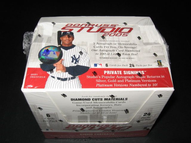 2005 Donruss Studio Baseball Box