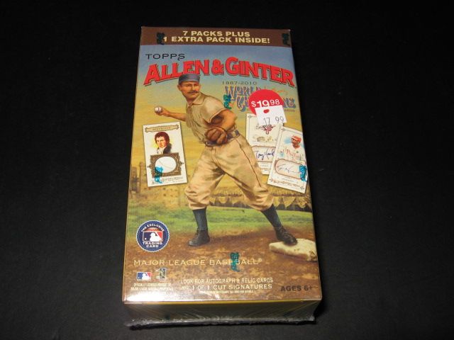 2010 Topps Allen & Ginter Baseball Blaster Box (8/6)