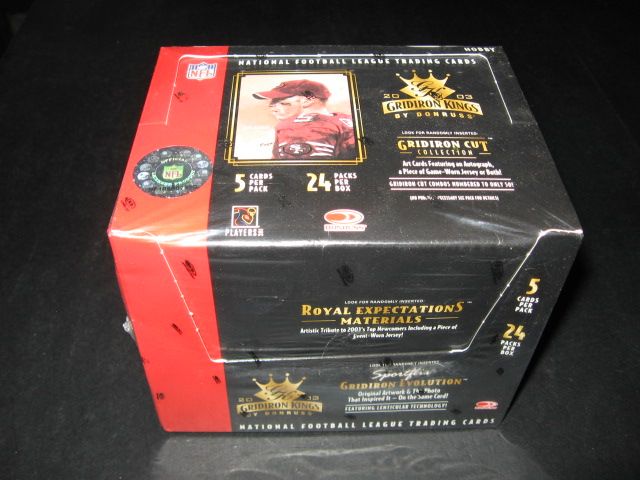2003 Donruss Gridiron Kings Football Box (Hobby)