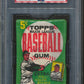 1962 Topps Baseball Unopened Wax Pack PSA 7