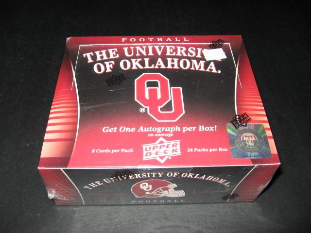 2011 Upper Deck University Of Oklahoma Football Box