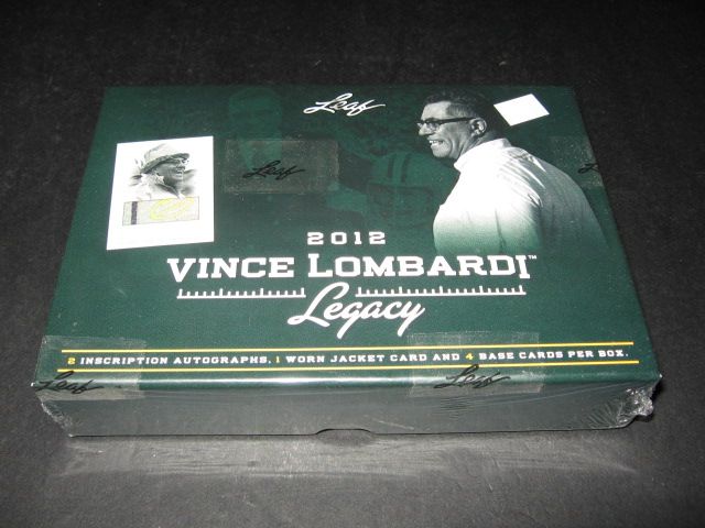 2012 Leaf Vince Lombardi Legacy Football Box