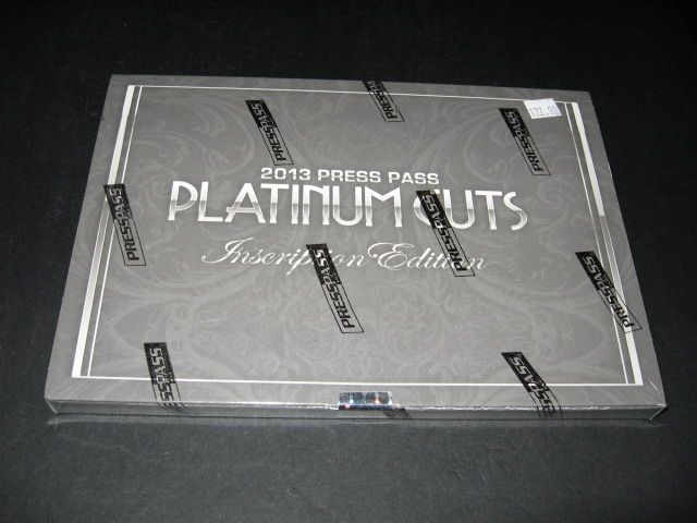 2013 Press Pass Platinum Cuts Inscription Edition Box