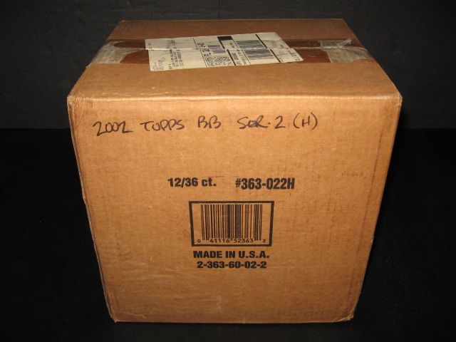 2002 Topps Baseball Series 2 Case (Hobby) (12 Box)