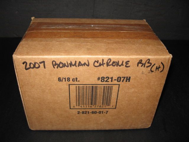 2007 Bowman Chrome Baseball Case (Hobby) (6 Box)