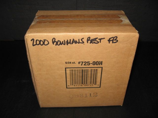 2000 Bowman's Best Football Case (Hobby) (6 Box)