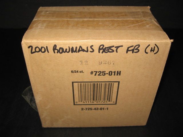 2001 Bowman's Best Football Case (Hobby) (6 Box)
