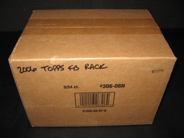 2006 Topps Football Rack Case (Hobby) (3 Box)