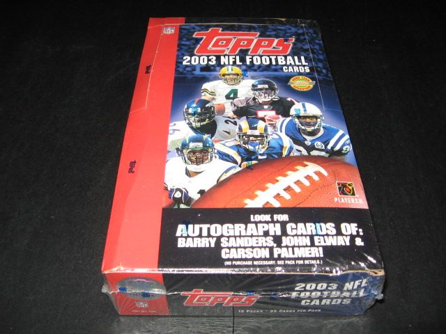 2003 Topps Football Jumbo Box (HTA)
