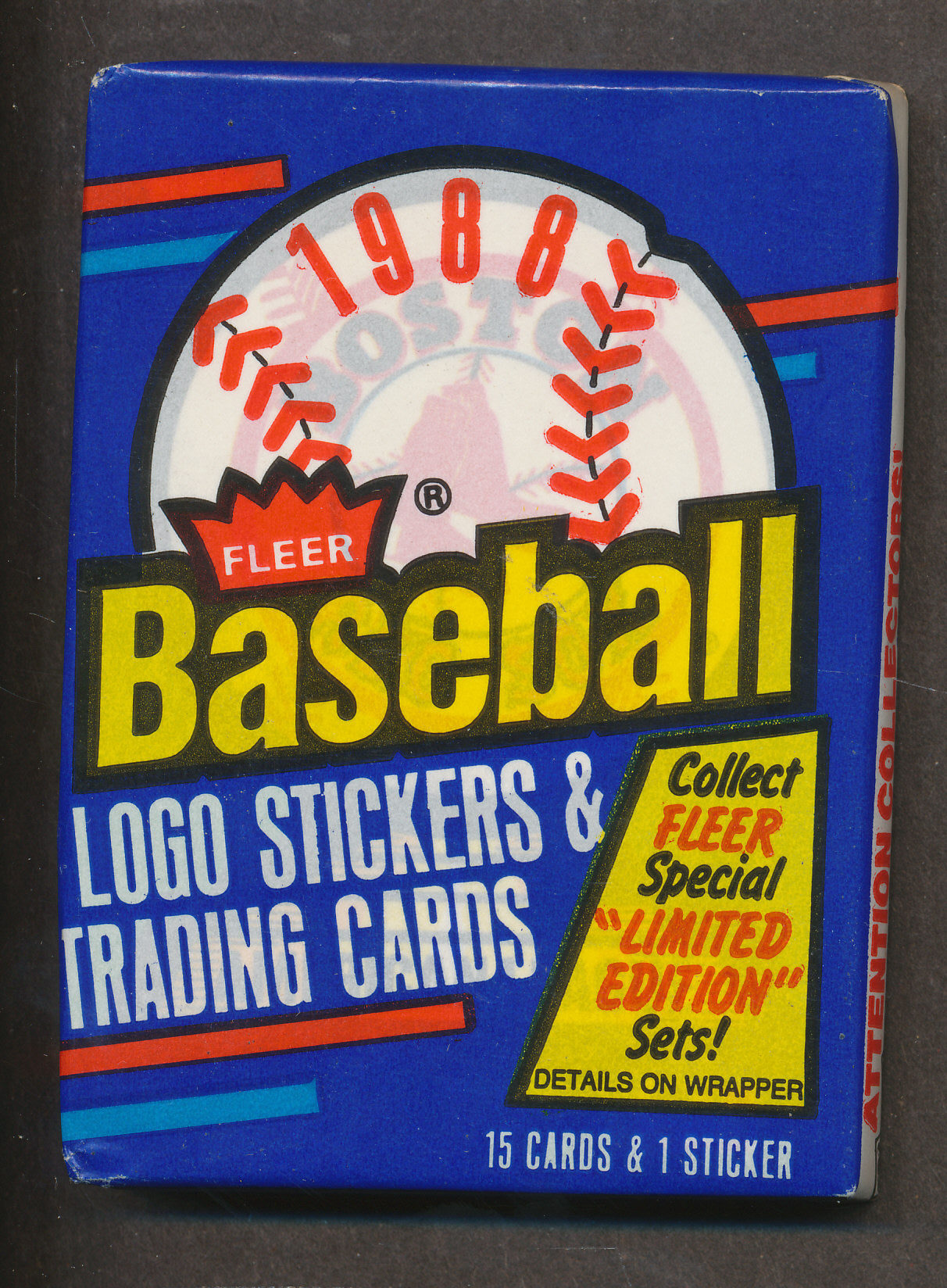 1988 Fleer Baseball Unopened Wax Pack
