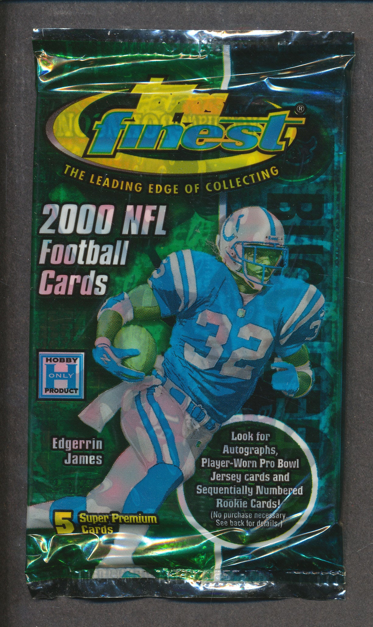 2000 Topps Finest Football Unopened Pack (Hobby)