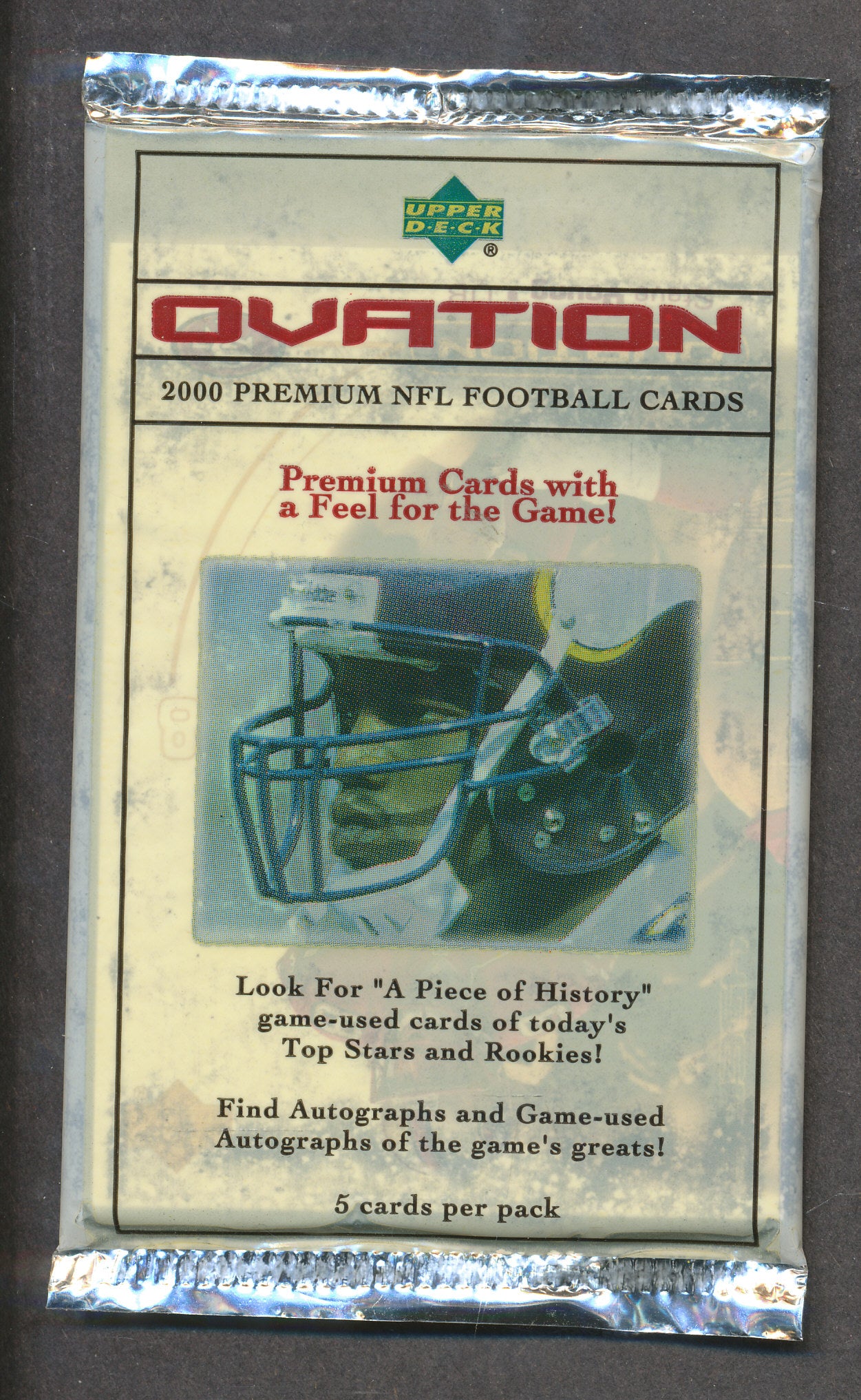 2000 Upper Deck Ovation Football Unopened Pack (Hobby)