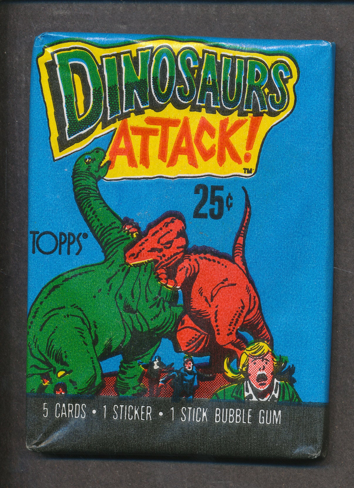 1988 Topps Dinosaurs Attack Unopened Wax Pack