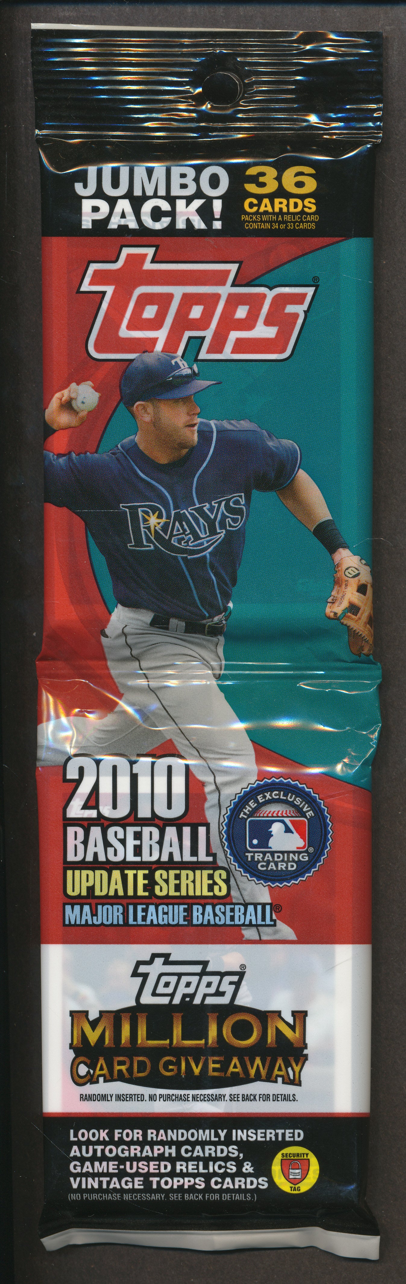2010 Topps Baseball Update Series Unopened Jumbo Pack (36 cards)