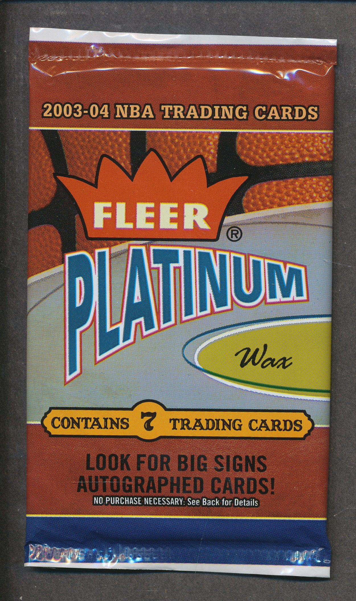 2003/04 Fleer Platinum Basketball Unopened Wax Pack (Hobby)