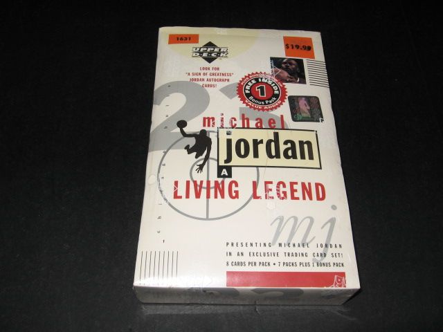 1998 Upper Deck Basketball Michael Jordan A Living Legend Blaster Box (8/8)