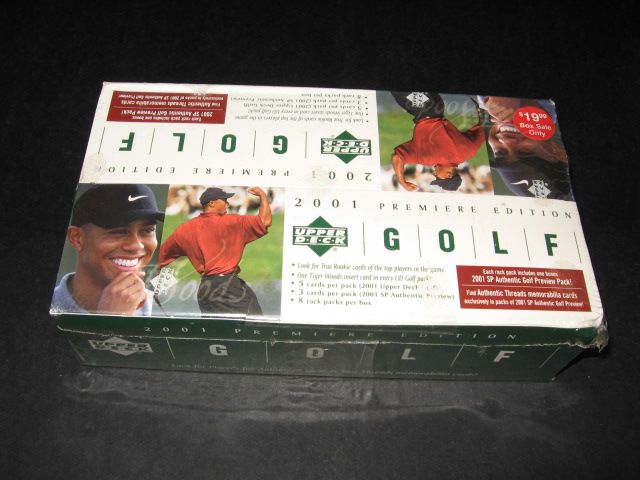 2001 Upper Deck Golf Rack Box