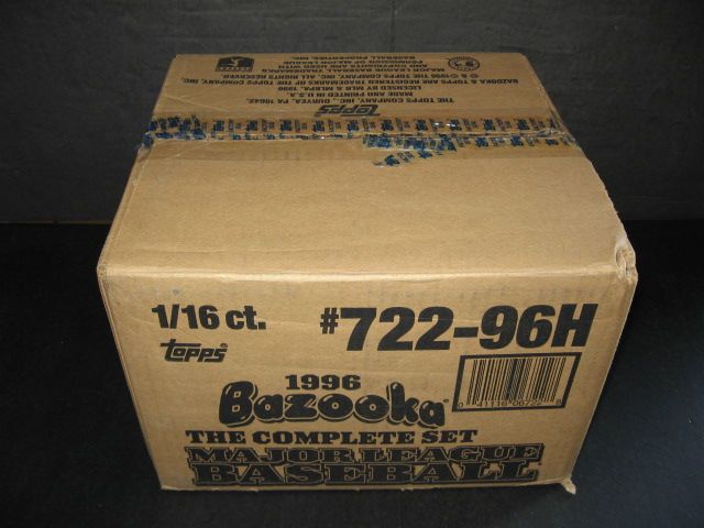 1996 Topps Bazooka Baseball Factory Set Case (16 Sets)