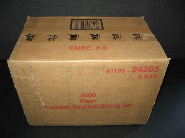2000 Fleer Tradition Baseball Glossy Factory Set Case (6 Sets)