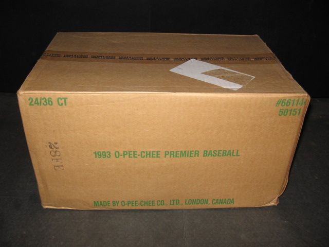 1993 OPC O-Pee-Chee Premier Baseball Case (24 Box)