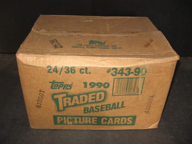 1990 Topps Traded Baseball Unopened Wax Case (24 Box)