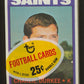 1972 Topps Football Unopened 1st Series Cello Pack