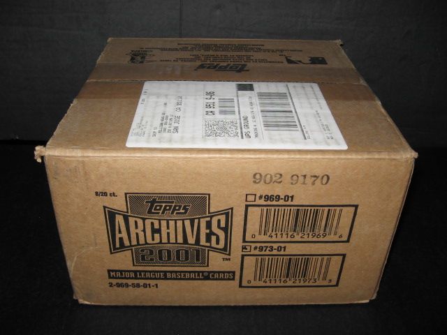 2001 Topps Archives Baseball Series 1 Case (Hobby) (8 Box)