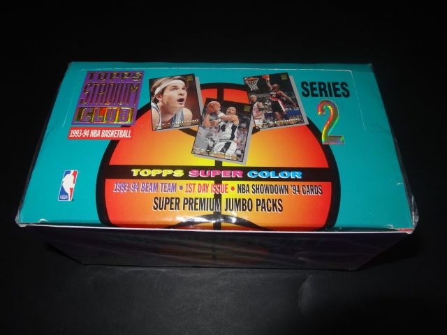 1993/94 Topps Stadium Club Basketball Series 2 Jumbo Box