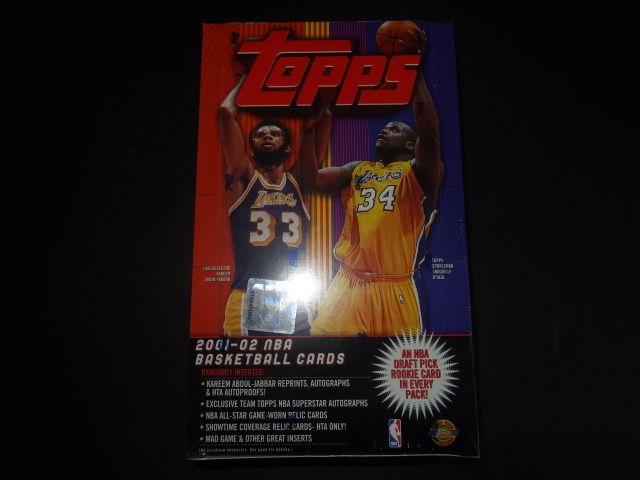 2001/02 Topps Basketball Jumbo Box (HTA)