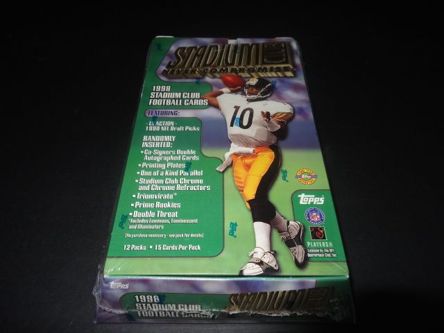 1998 Topps Stadium Club Football Jumbo Box (HTA)