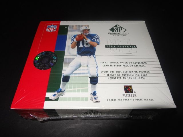 2003 Upper Deck SP Game Used Football  Box (Hobby)