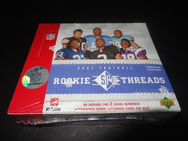 2007 Upper Deck SP Rookie Threads Football Box (Hobby)