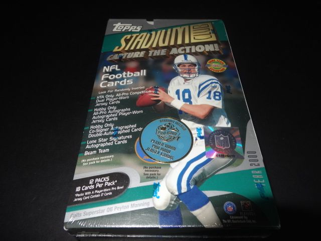 2000 Topps Stadium Club Football Jumbo Box (HTA)