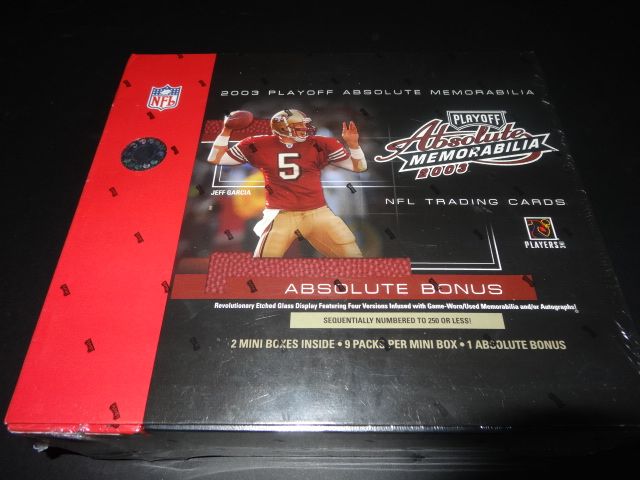 2003 Playoff Absolute Memorabilia Football Box (Hobby)