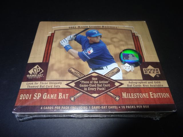 2001 Upper Deck SP Game Bat Milestone Edition Baseball Box (Hobby)