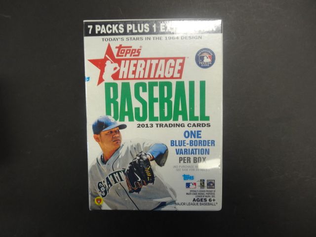 2013 Topps Heritage Baseball Blaster Box (8/9) (Blue Border Variation)