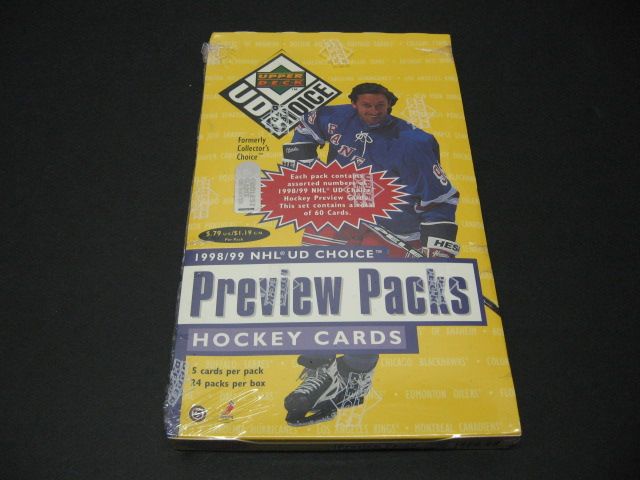 1998/99 Upper Deck UD Choice Hockey Preview Box (24/6)