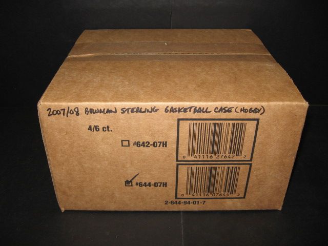 2007/08 Bowman Sterling Basketball Case (Hobby) (4 Box)