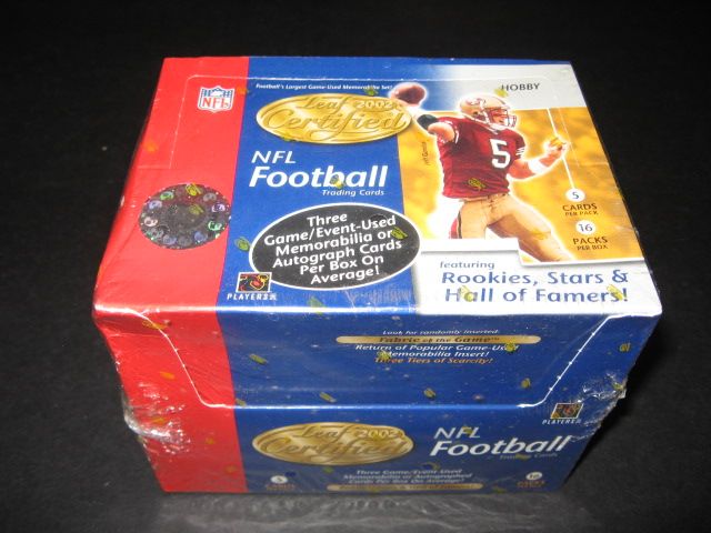 2002 Donruss Leaf Certified Materials Football Box (Hobby)
