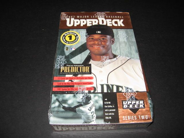 1997 Upper Deck Baseball Series 2 Box (Retail) (20/12)