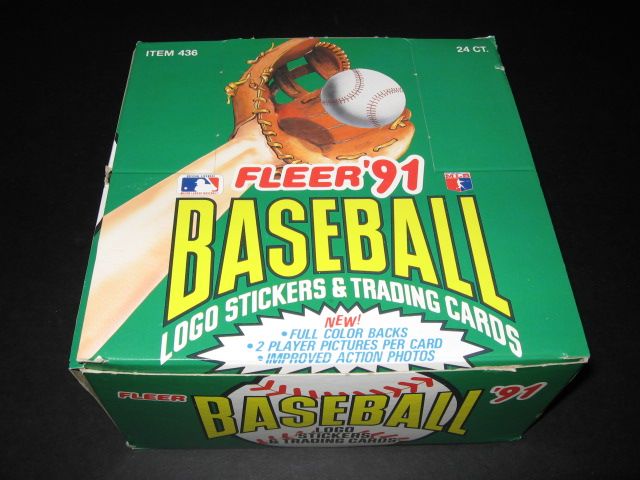 1991 Fleer Baseball Jumbo Box (24/53) (Green)