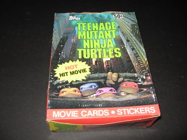 1990 Topps Teenage Mutant Ninja Turtles Movie Cards Box