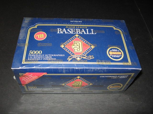 1992 Donruss Baseball Series 1 Jumbo Box