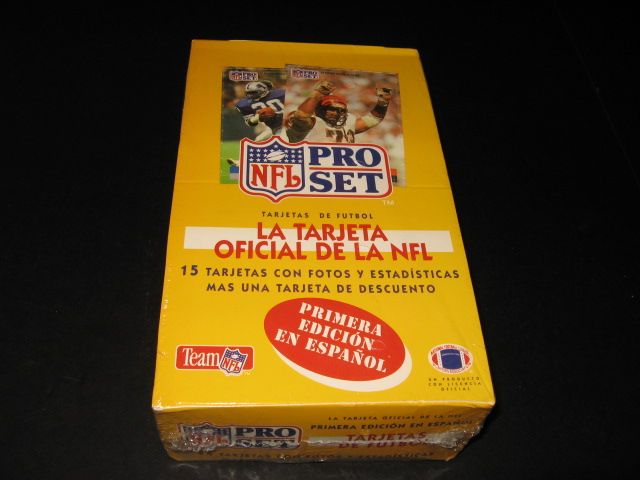 1991 Pro Set Football Box (Spanish)